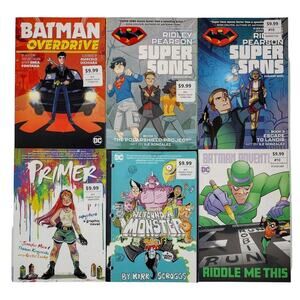 DC Kids 6 Graphic Novel Lot Batman Superman Super Sons Primer Monster Riddler